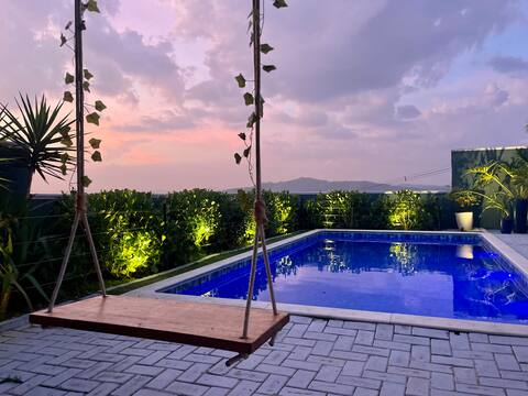 Amazing sunset/Ar.cond./Bungalow/Ofurô/Adega