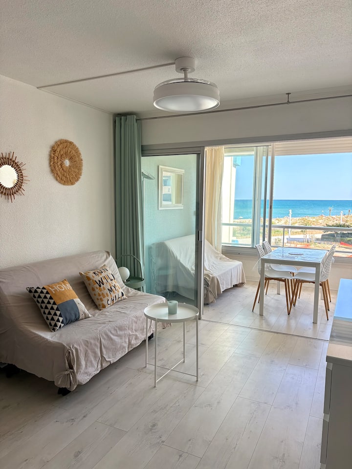 Magnifique Studio Cabine - Vue Mer - Parking Privé - Le Barcarès