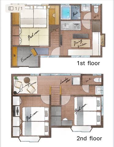 1 stop from Shinjuku! Your urban hideaway3BR/6beds gallery image 5