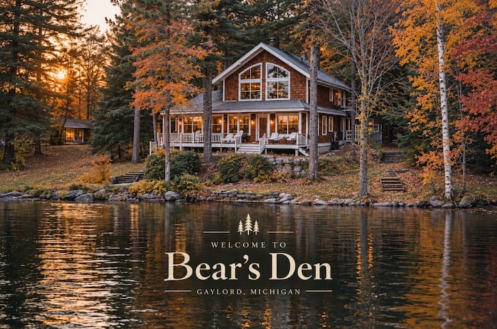 Bear's Den: 4-Bed Lakefront Hot Tub Cabin