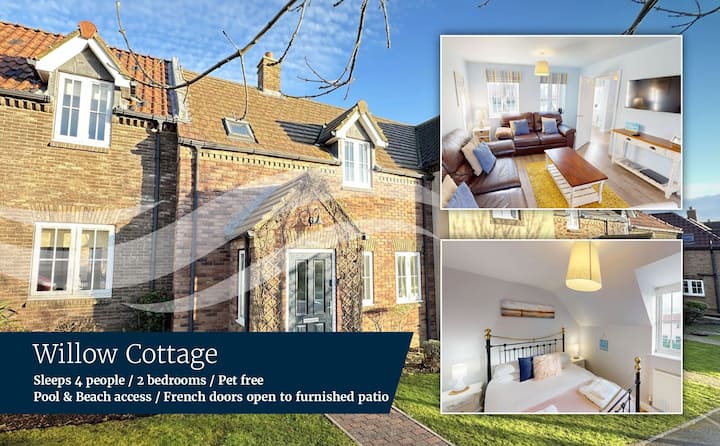 Willow Cottage - Pool And Beach Access - Filey Beach