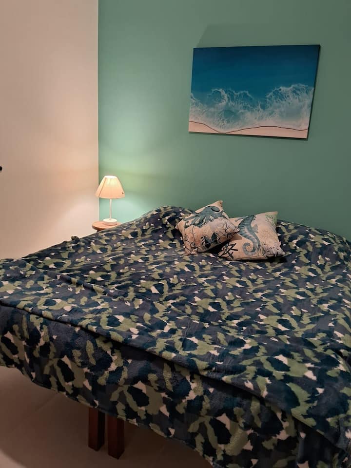 Habitación doble o individual, con ventilador de techo. 
opcional el uso del aire acondicionado, se cobra 25,00 por noche. 