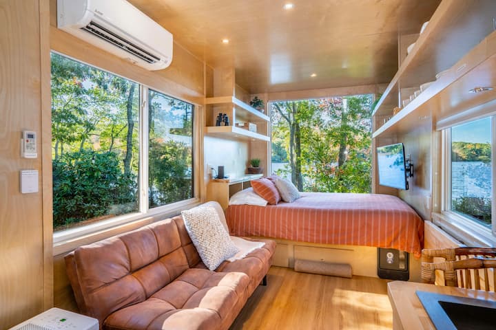 Lakefront Boho Tiny House - Connecticut