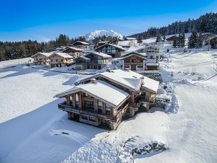 Chalet Ararat : Chalet Haut De Gamme Avec Piscine - Megève