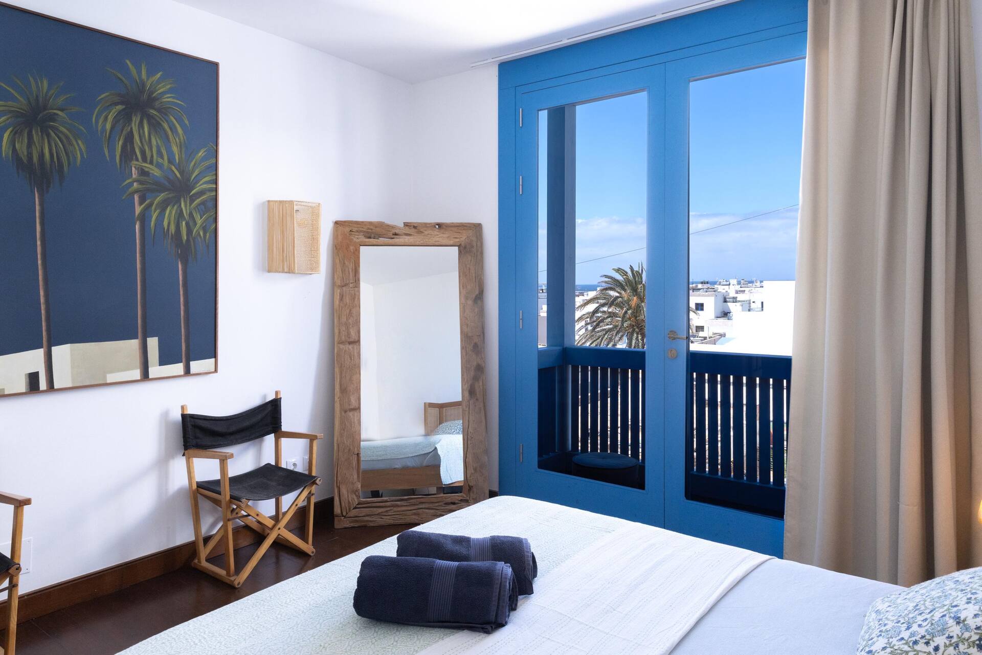 Casa Blue 50 meters from the sea, sea view room