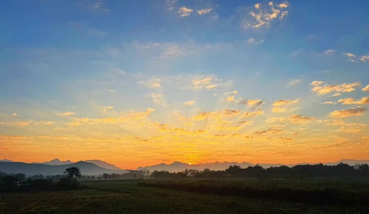 Sunrise Cabin Ricefield Mountain View - Thailand