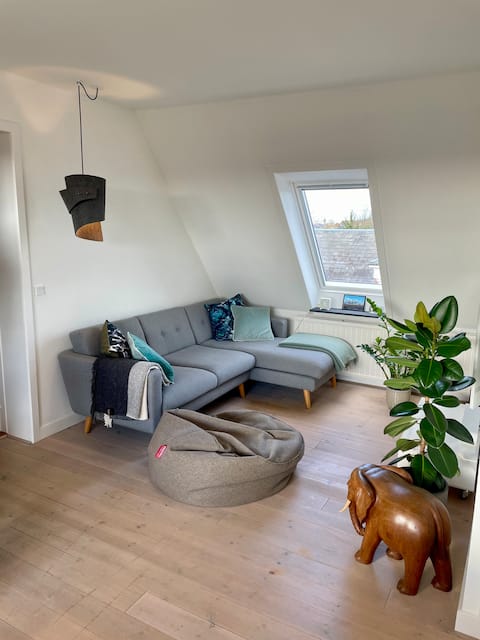 Top performing Airbnb: Quiet apartment with south-facing balcony in Nyborg