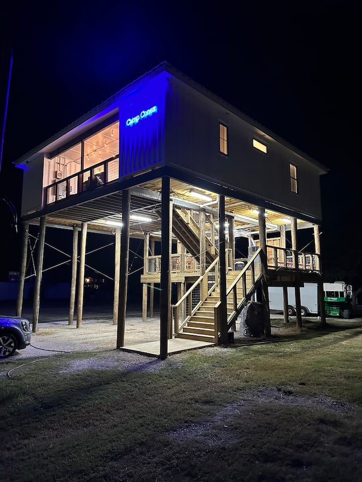 Camp Conex a Shipping Container in Shell Beach, LA