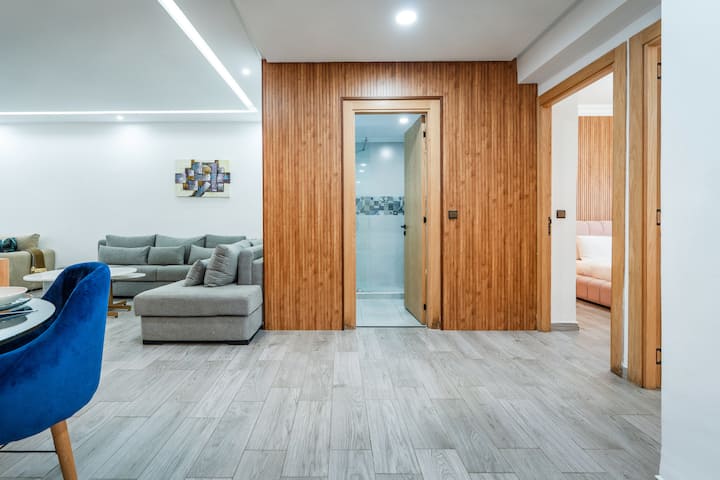 Luxurious 2 Beds - 7 Min Train Station -Parking - Casablanca