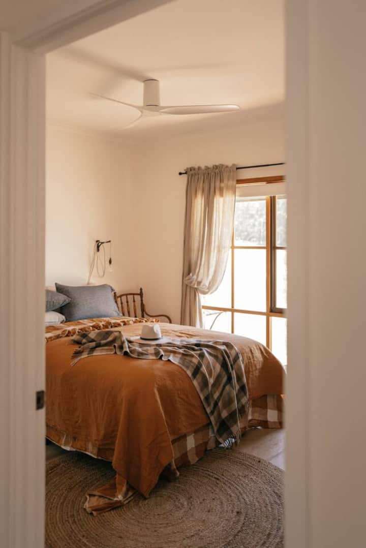 French linens, comfy beds, for deep sleep.