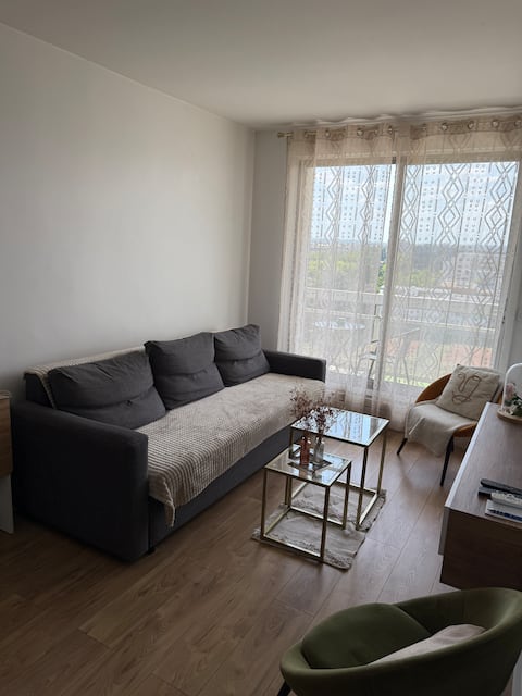 Popular Airbnb listing: 3 rooms with Eiffel Tower & La Défense view in Levallois Perret