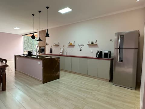 Gourmet House, Bathtub and hammock for relaxing