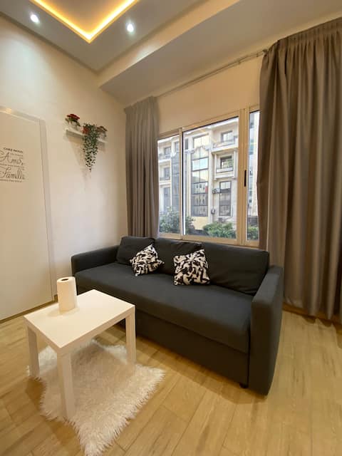 Bright studio in the city center with Wi-Fi/Netflix