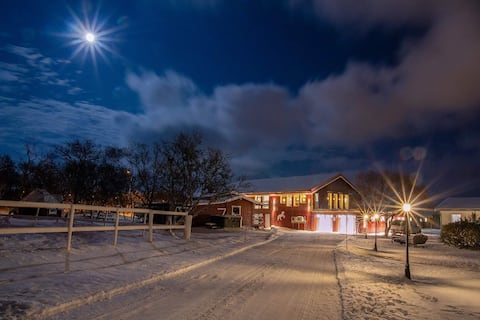 Small house in rural surroundings