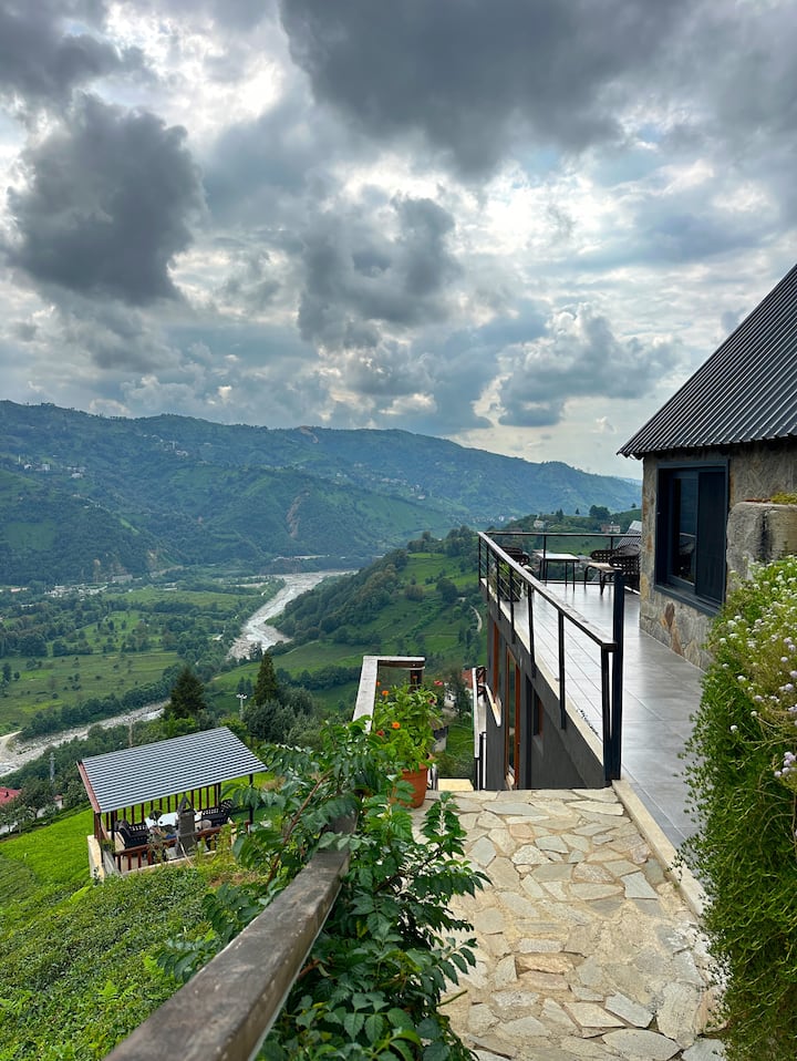 romantic country house with stunning views