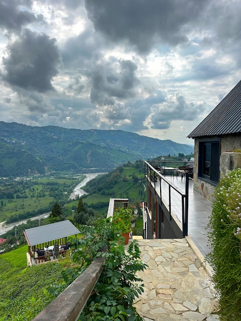 romantic country house with stunning views