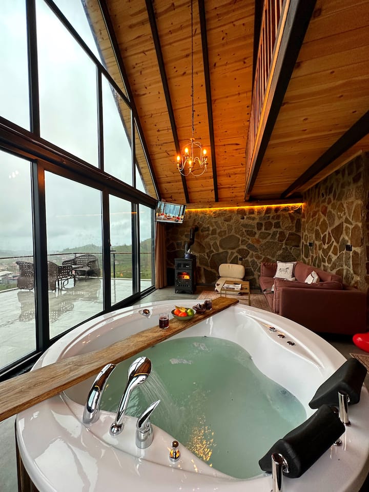 romantic country house with stunning views