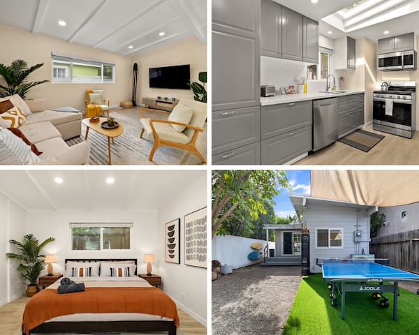 Charming Zen Venice Beach 3BR Home w/Patio & W/D