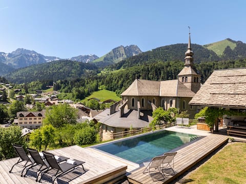 Cottage for 14 people ~ heated pool ~ panoramic view