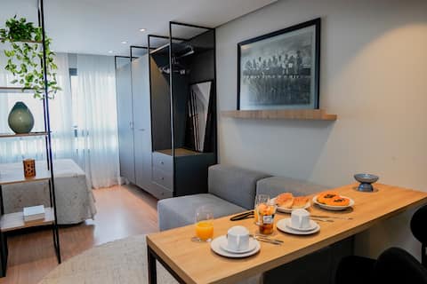 Popular Airbnb listing: loft 911: Elegance and Comfort in P.Una, garage, wf in Pelotas