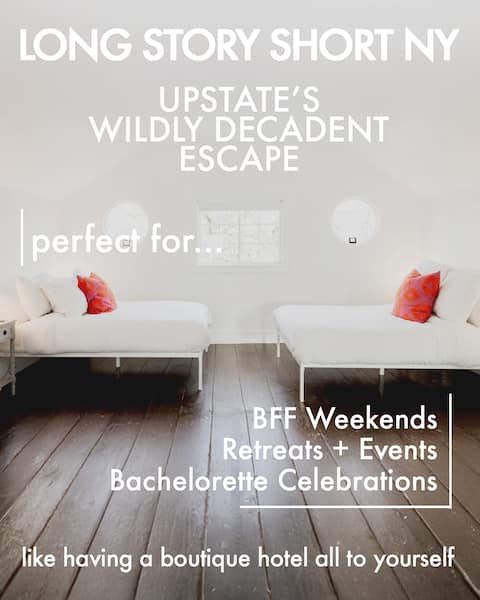 Like a boutique hotel to yourself! Fab for groups!