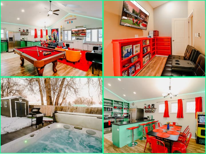 Redrocks Cozy Home Hottub Ps5 Pooltable Arcade - Colorado