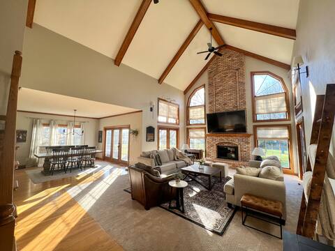 Two Story Cozy Fireplace