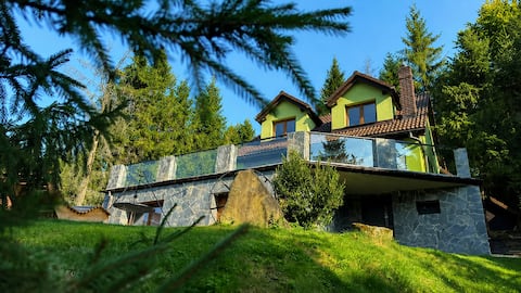 Leśne Zacisze Wisła HOUSE jacuzzi, shepherd's hut, views
