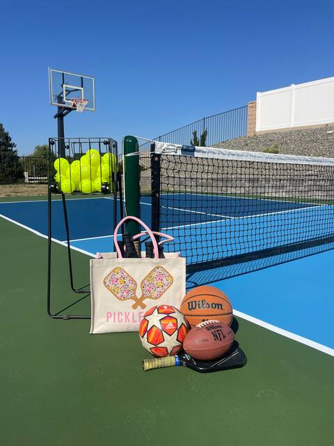 Backyard pickleball with a modern twist!