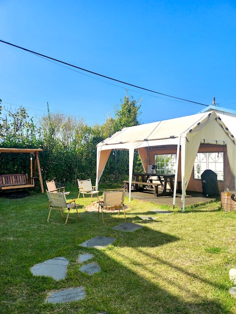 [Sokcho | Ohelmoed] Abai Village/Private House/Beach/Barbecue/Fire Pit/Beam Project