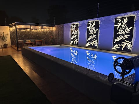 Family home with a pool