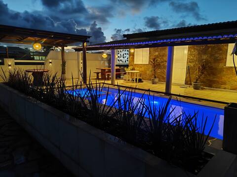 House ON THE SAND at Caueira Beach with swimming pool