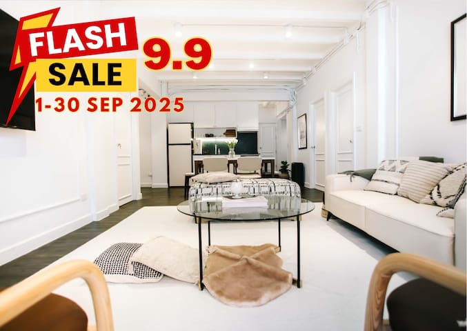 wari A. 3BR Luxe Suite 30 sec. to Phloenchit BTS