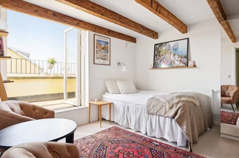 Charming studio with big balcony in all directions