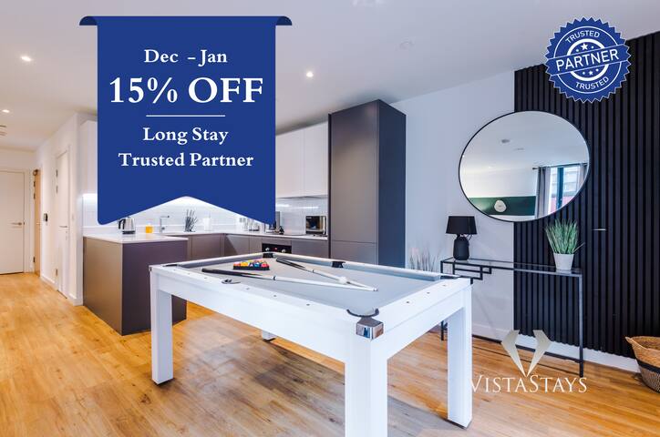 Extended Stay Gem | 2BR • Gym • Pool • Free Park