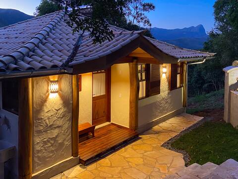 Chalé Aiu 2 Spectacular view and lots of comfort