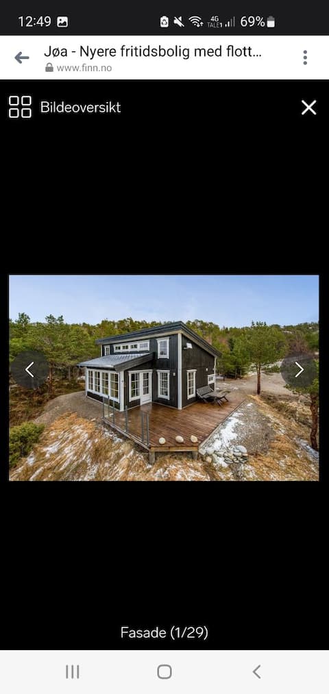 Modern cabin on Jøa