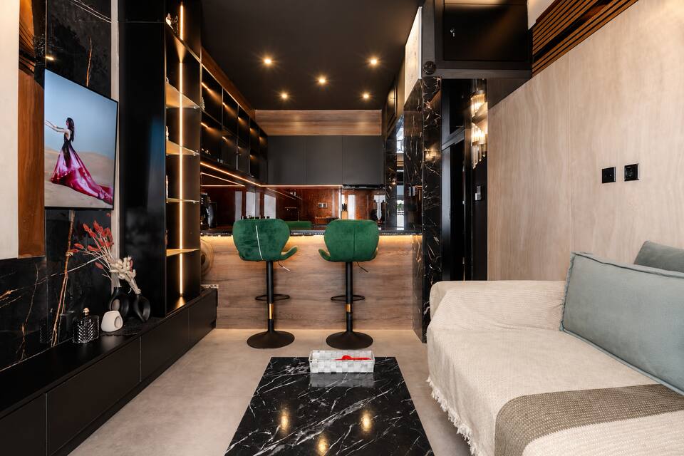 A dark, glamorous penthouse for two in Athens, Athens, Attica, Greece, photo 10 of 10