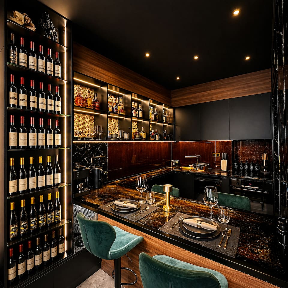 A dark, glamorous penthouse for two in Athens, Athens, Attica, Greece, photo 1 of 10