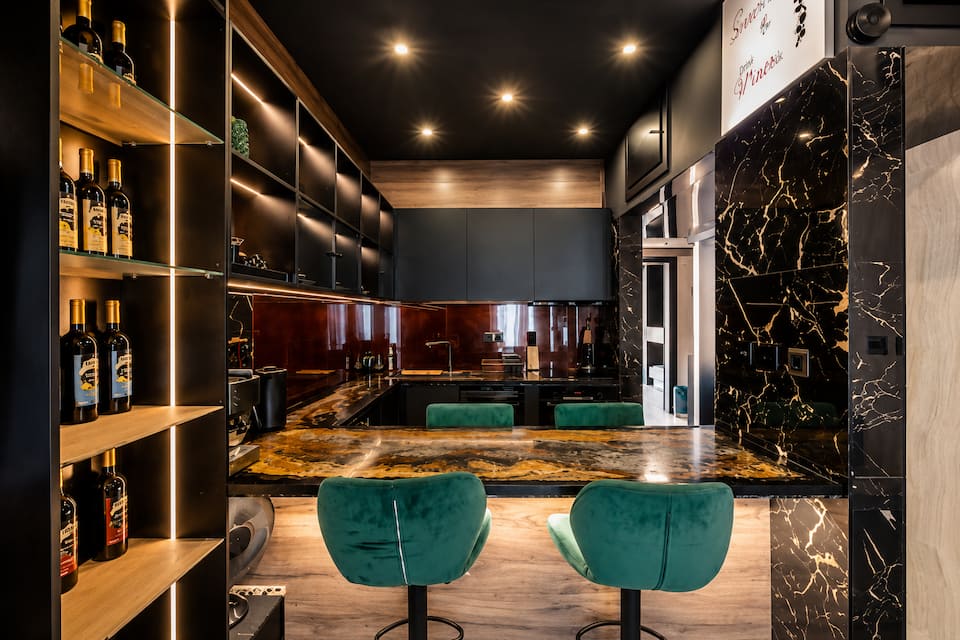 A dark, glamorous penthouse for two in Athens, Athens, Attica, Greece, photo 2 of 10