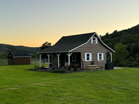 Cozy Cabin with Mini Goats & Hot tub Starlink WiFi