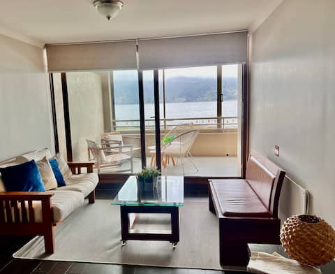 Modern apartment with beautiful lake view