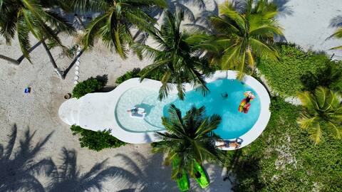 Unique Beachfront Casa Kyma, Pool, Yucatan