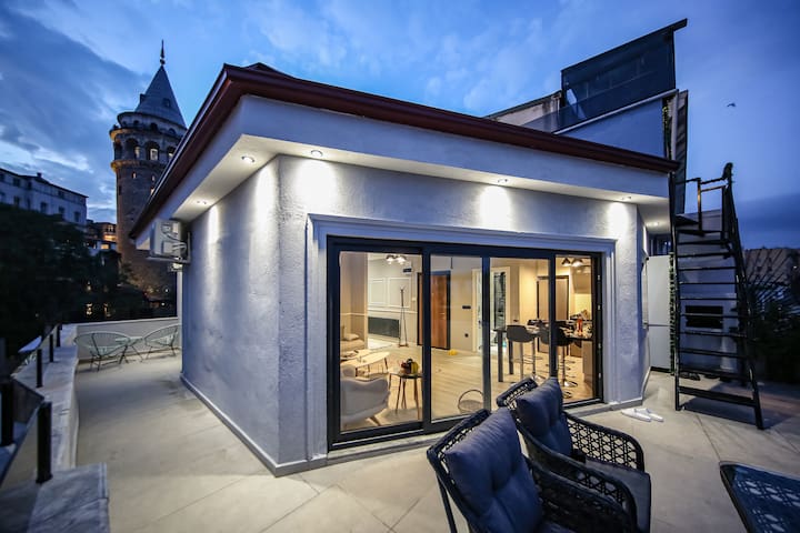 Galata Tower and Bosphorus view
