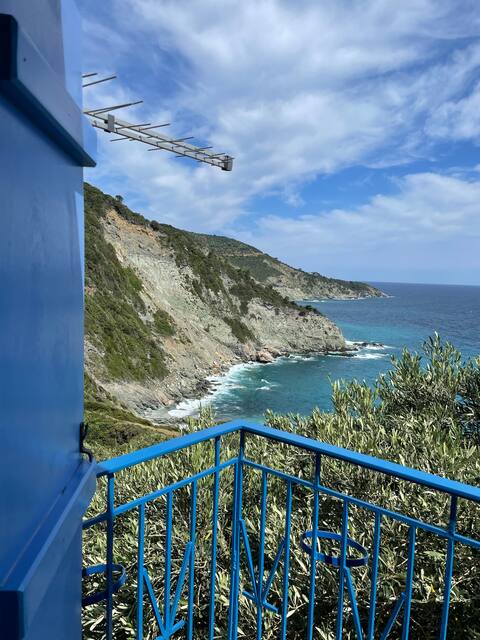 Traditional house near Mamma mia chapel
