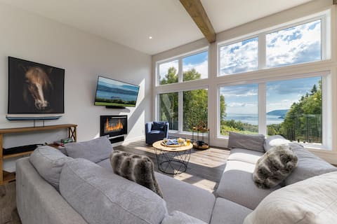 Le Versant Sud 7: Hot Tub, Sauna with River Views