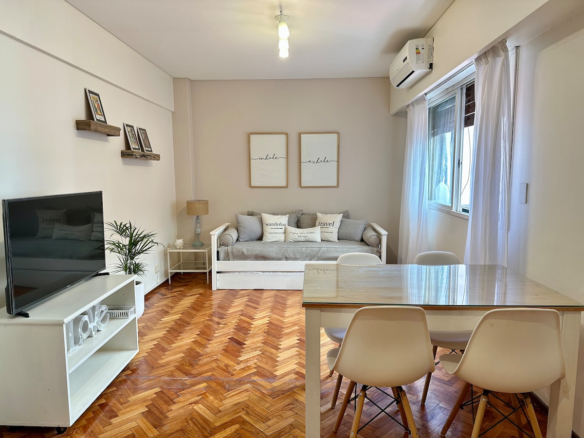 Apartamento de 2 ambientes com 1 quarto em Recoleta