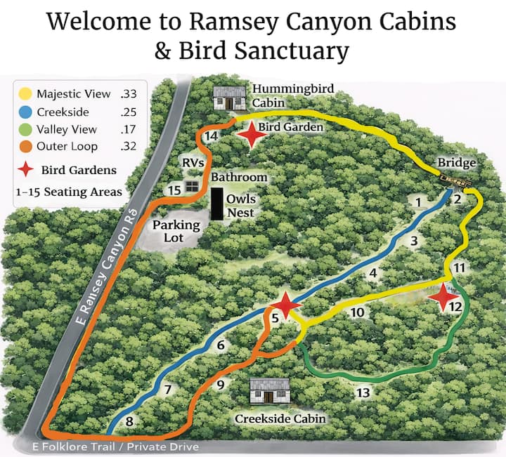 30amp Rv Site @ Ramsey Canyon Bird Sanctuary - Sierra Vista, AZ