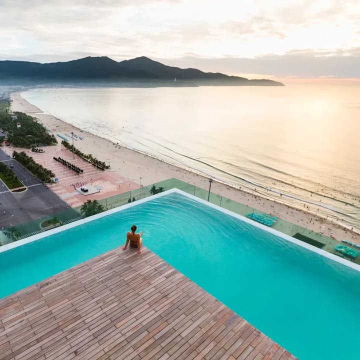 Beach Front 21f L Infinity Pool * Center * Bathtub - 베트남