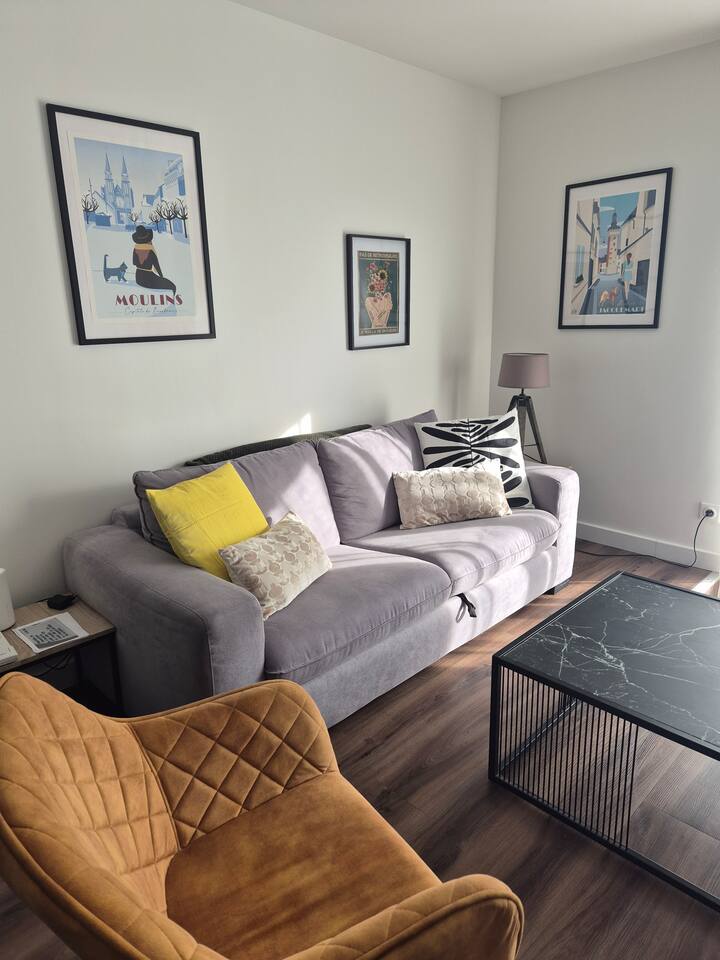 Appartement Confort Climatisé  2 Chambres - Wi-fi - Moulins